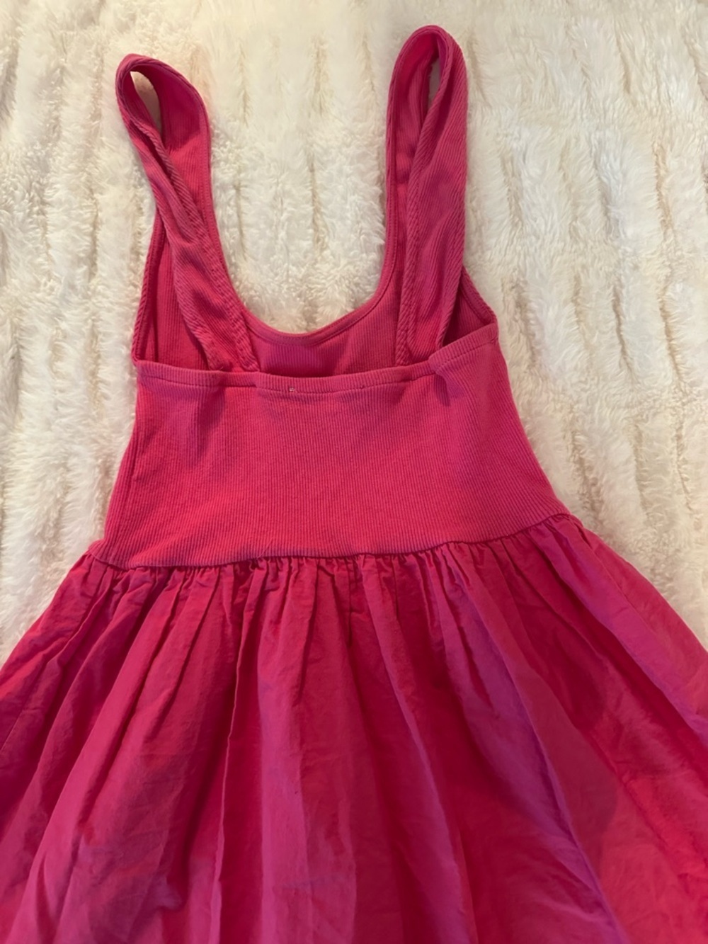 Zara Chalk Pink Sleeveless A-line Mini Dress Size S - Picture 7 of 7